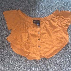 Ojai crop top blue life